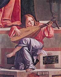 Vittore Carpaccio, 1510, Angel with Lute